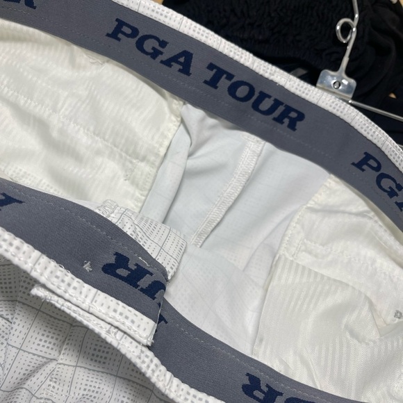 PGA TOUR gray and white checkered golf shorts - Picture 6 of 6